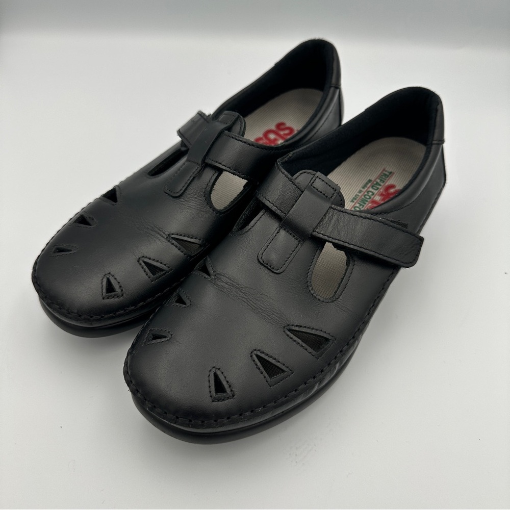 Clarks Women's Black Leather Mary Jane Casual Shoes